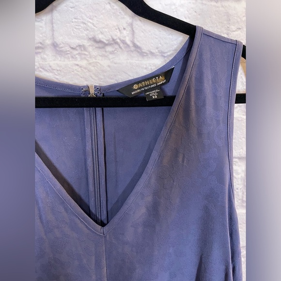 Athleta Brooklyn Textured Leopard Print Sleeveless Jumpsuit Plus Size 22 - Picture 4 of 9